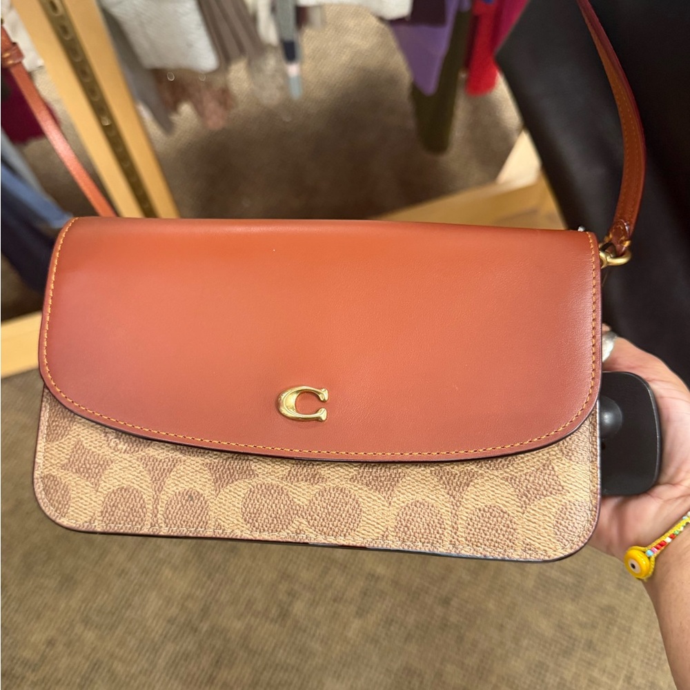 Coach Women's Hayden Crossbody in Signature Canvas Tan NWOT - Picture 4 of 14